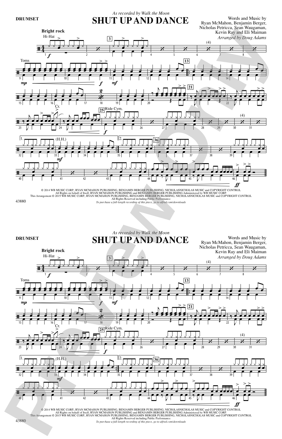 Shut Up and Dance: Drums