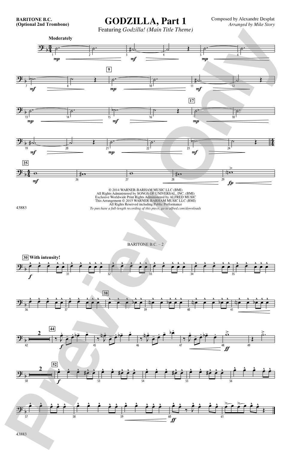 Godzilla, Part 1: Baritone B.C.