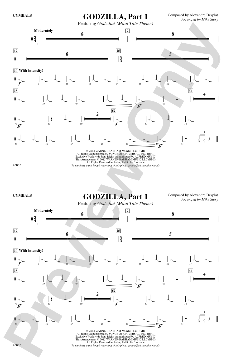 Godzilla, Part 1: Cymbals