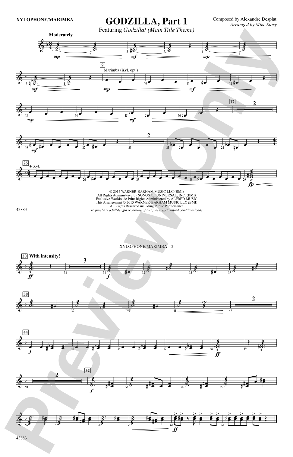 Godzilla, Part 1: Xylophone