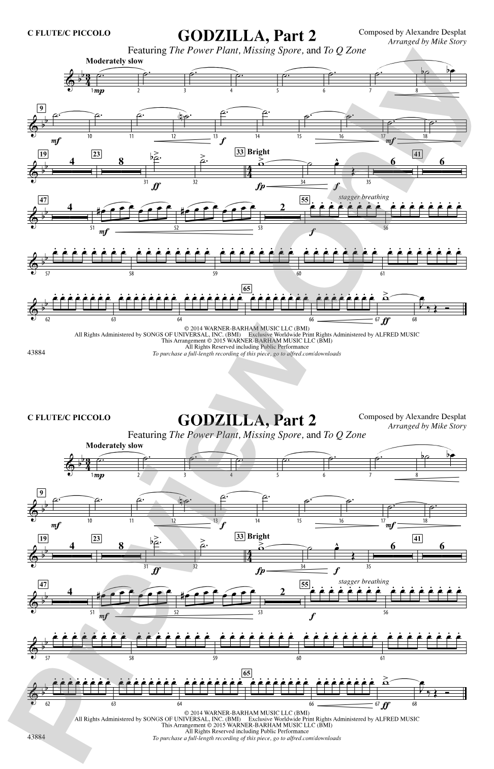 Godzilla, Part 2: Flute