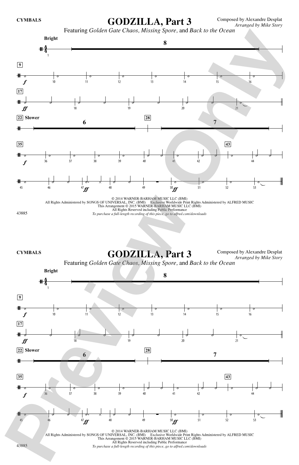 Godzilla, Part 3: Cymbals