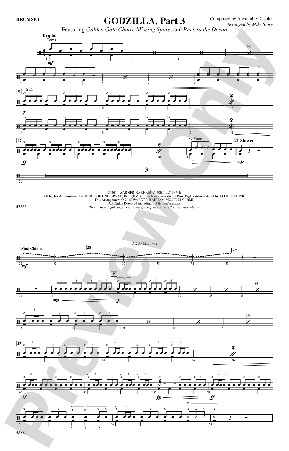 Godzilla, Part 3: Drums