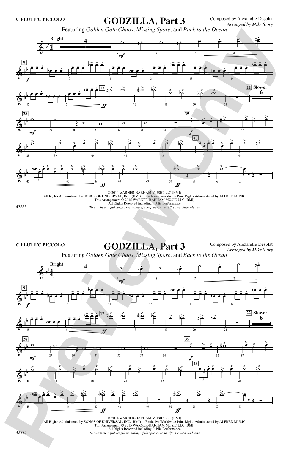 Godzilla, Part 3: Flute