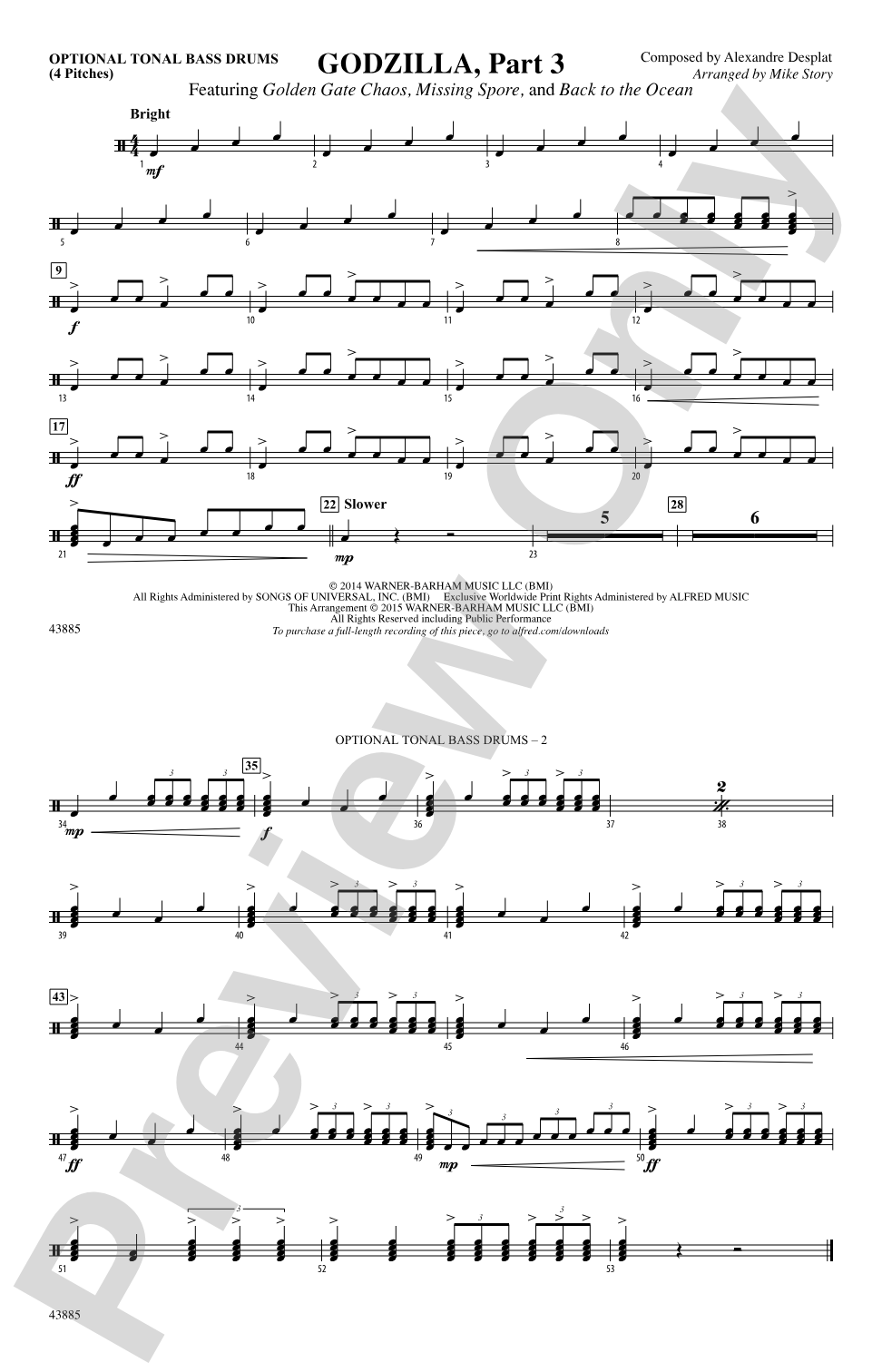 Godzilla, Part 3: Tonal Bass Drum