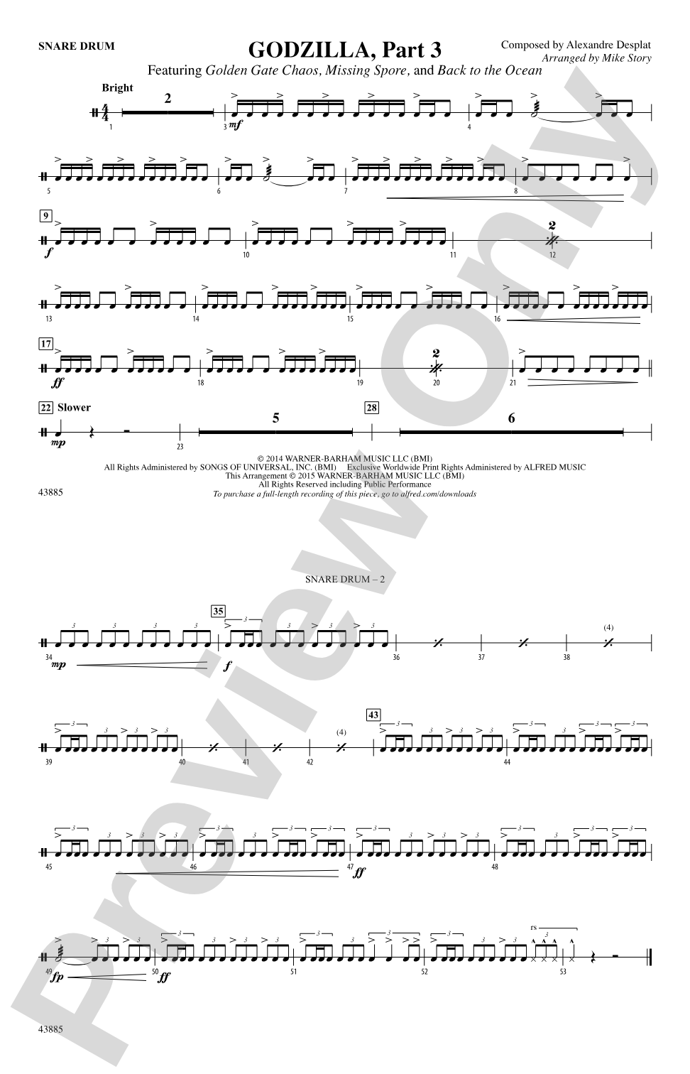 Godzilla, Part 3: Snare Drum
