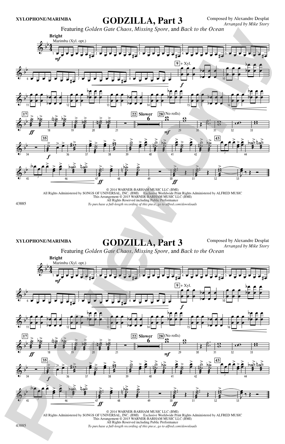 Godzilla, Part 3: Xylophone