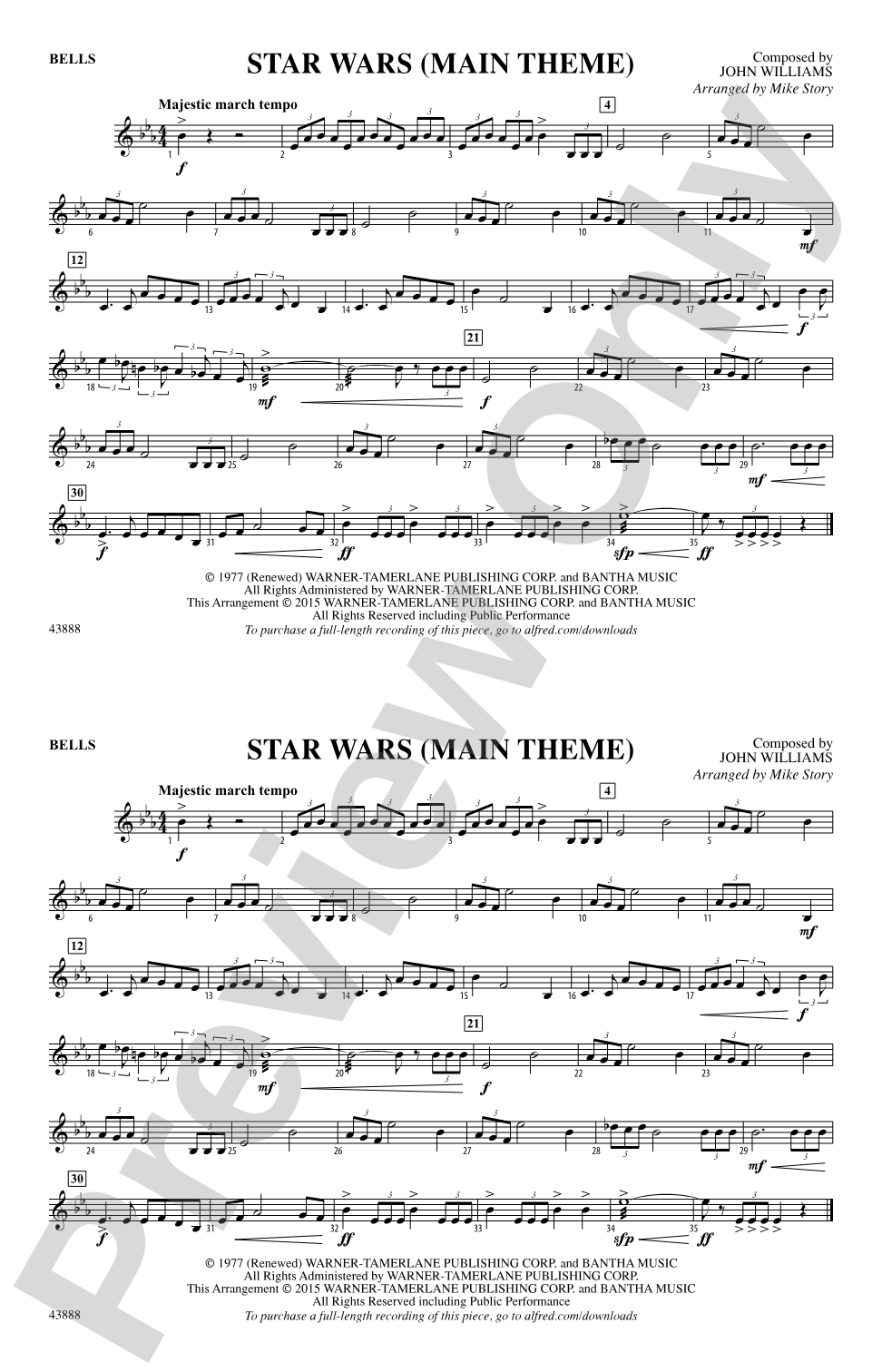 Star Wars (Main Theme): Bells