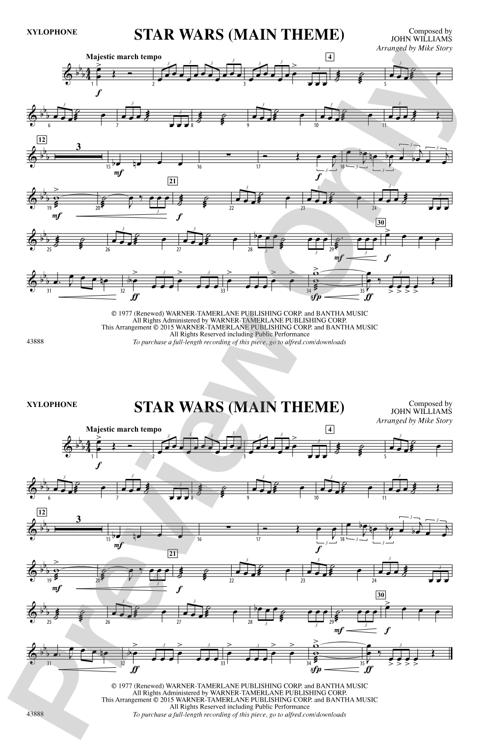 Star Wars (Main Theme): Xylophone