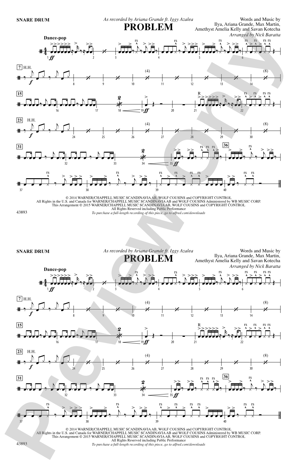 Problem: Snare Drum