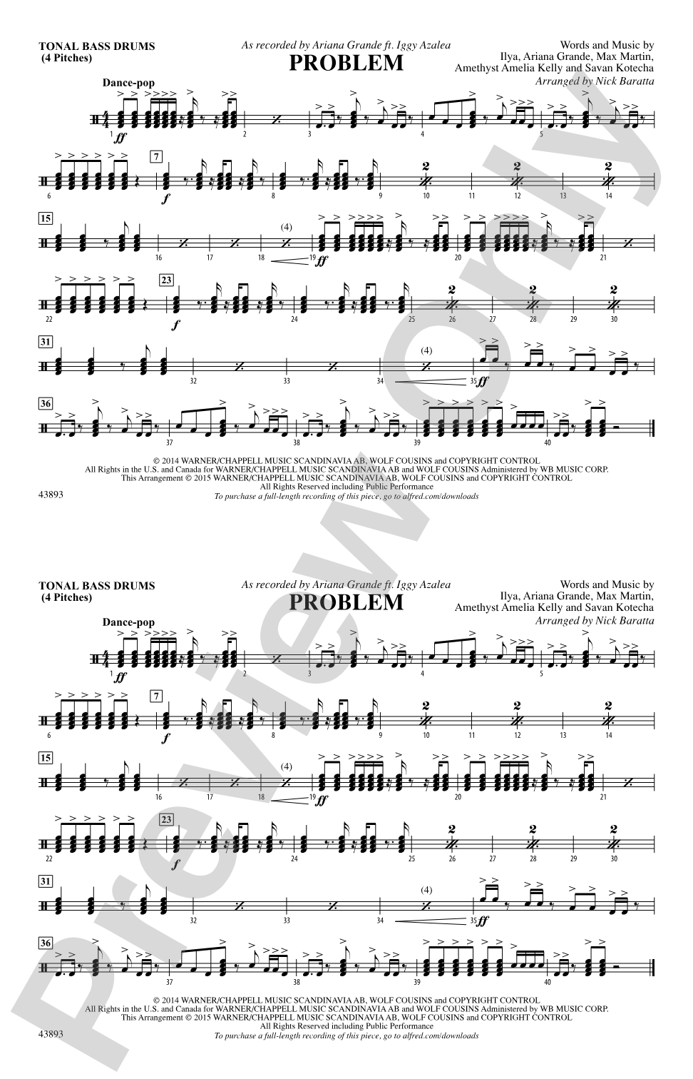 Problem: Tonal Bass Drum