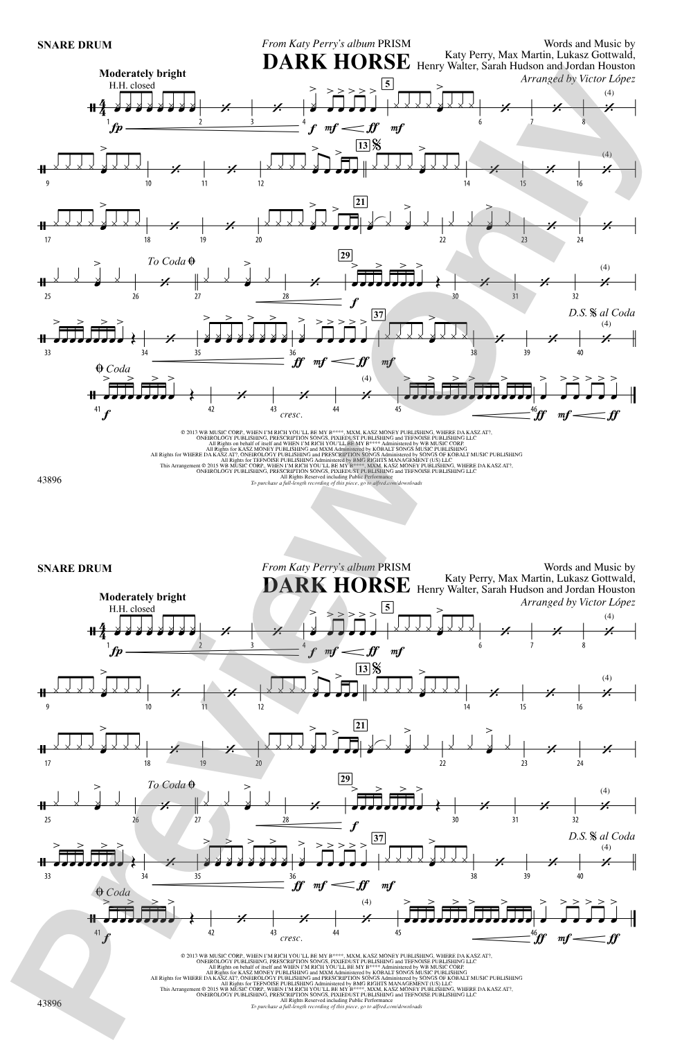 Dark Horse: Snare Drum