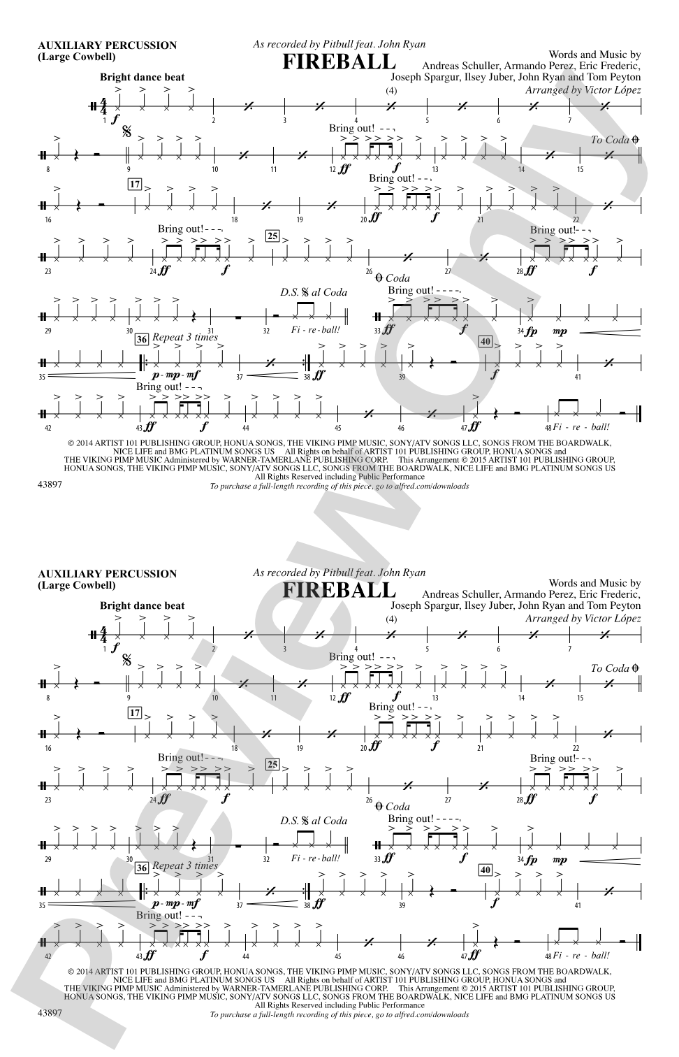 Fireball: Auxiliary Percussion