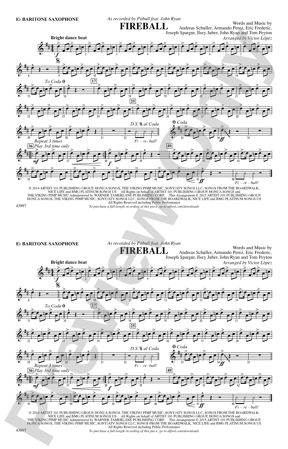 Fireball: E-flat Baritone Saxophone