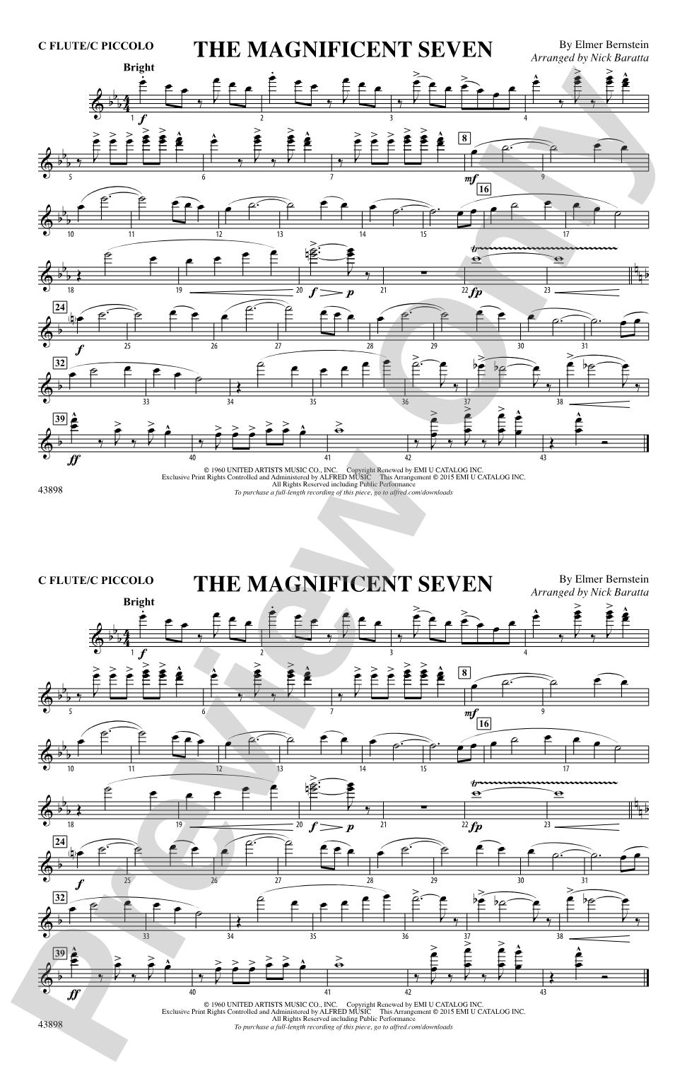 The Magnificent Seven: Flute