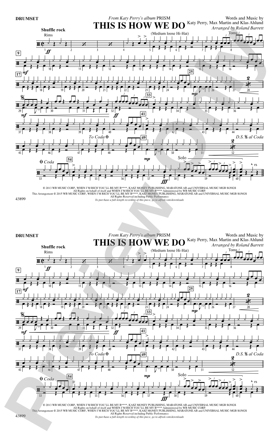 This Is How We Do: Drums