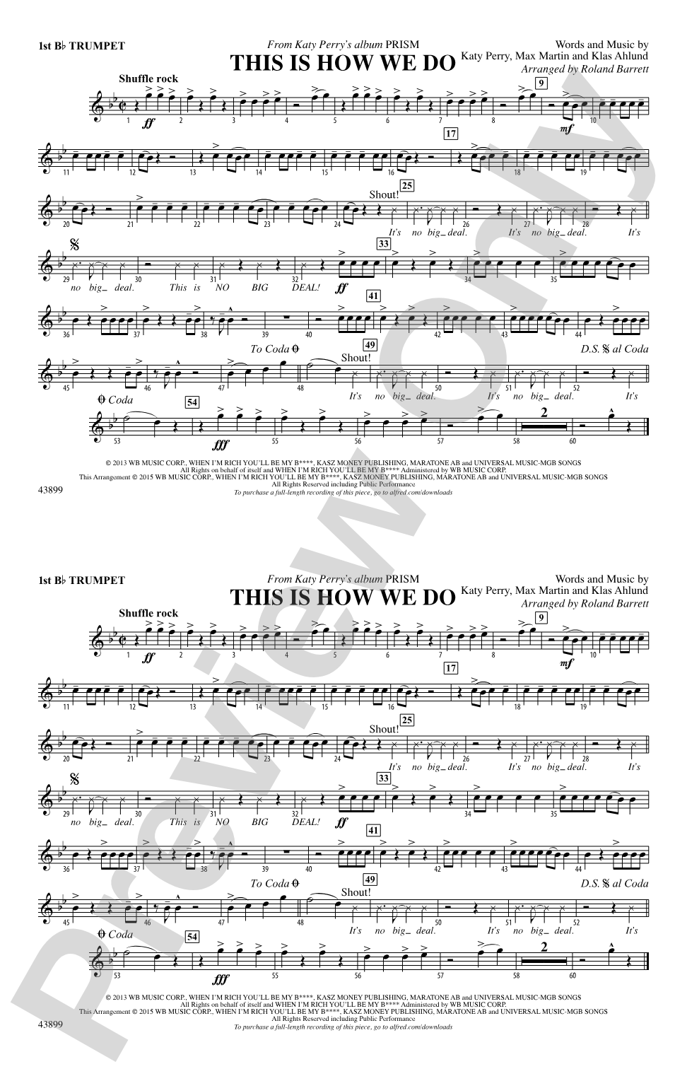 This Is How We Do: 1st B-flat Trumpet