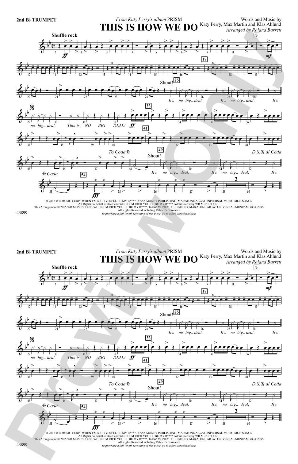 This Is How We Do: 2nd B-flat Trumpet