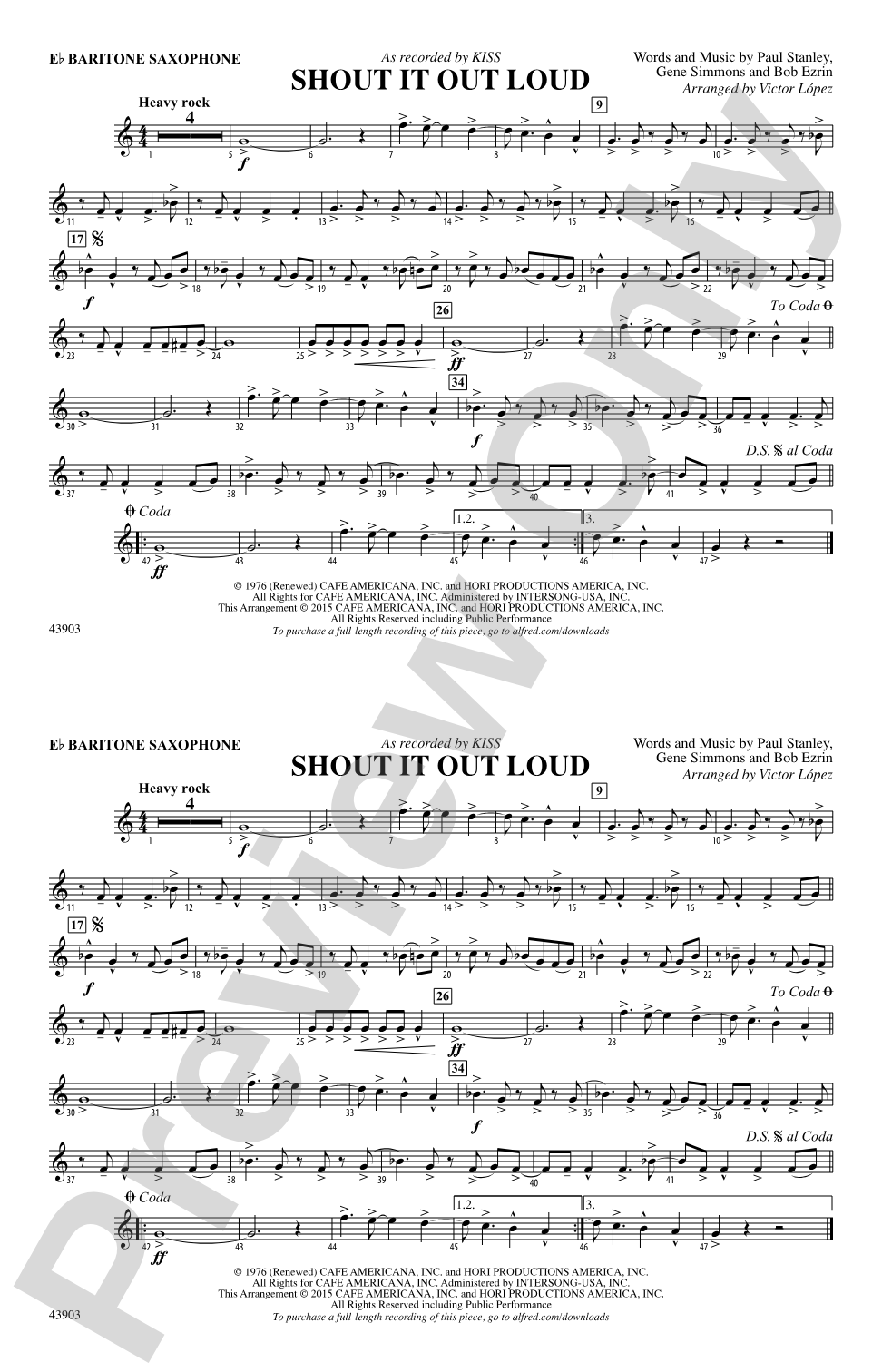 Shout It Out Loud: E-flat Baritone Saxophone