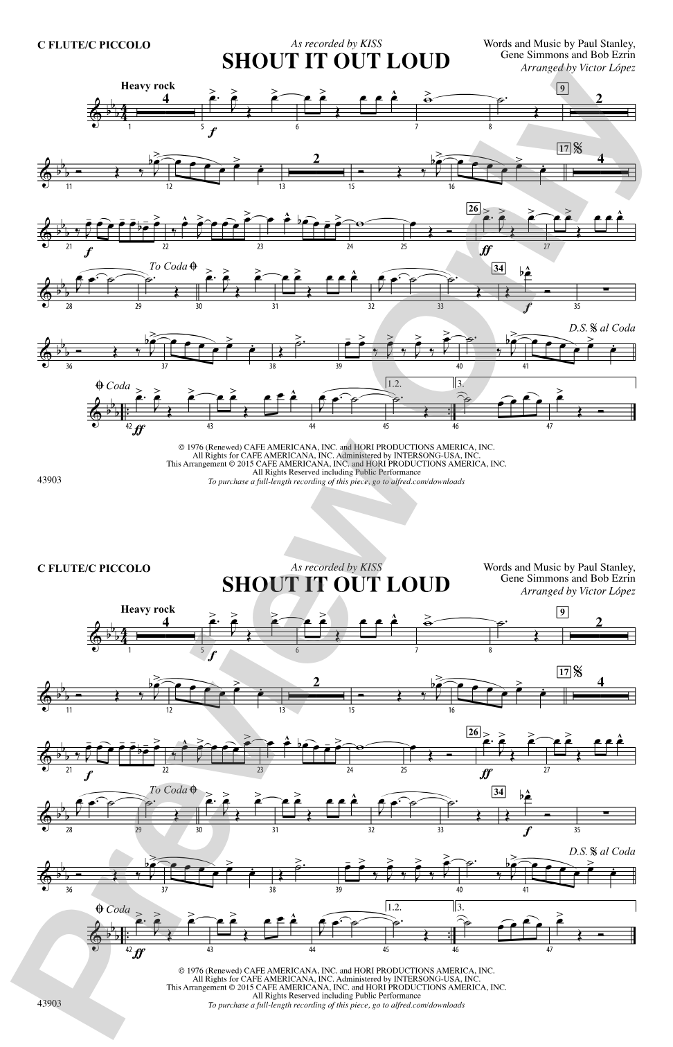 Shout It Out Loud: Flute