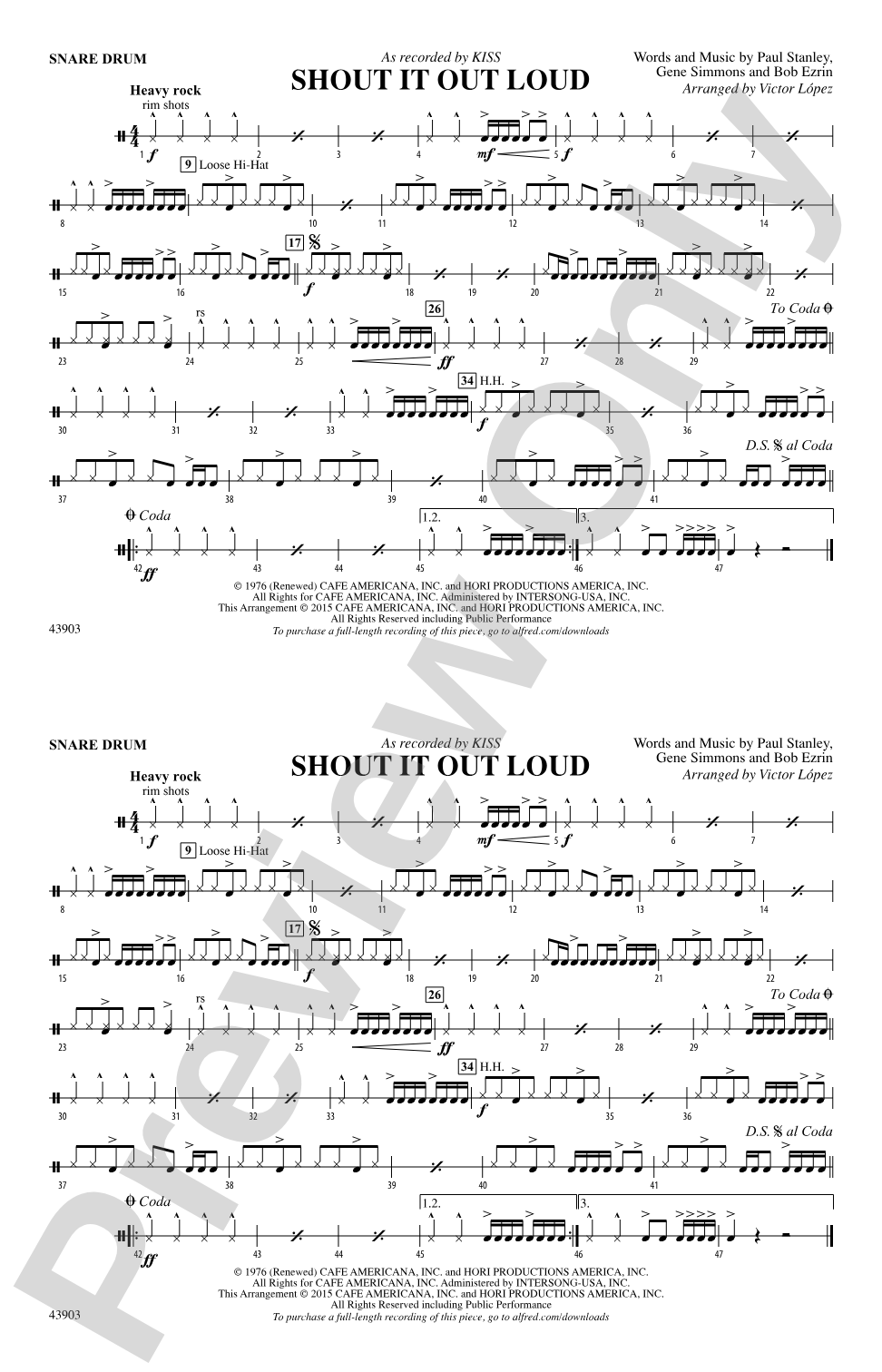 Shout It Out Loud: Snare Drum