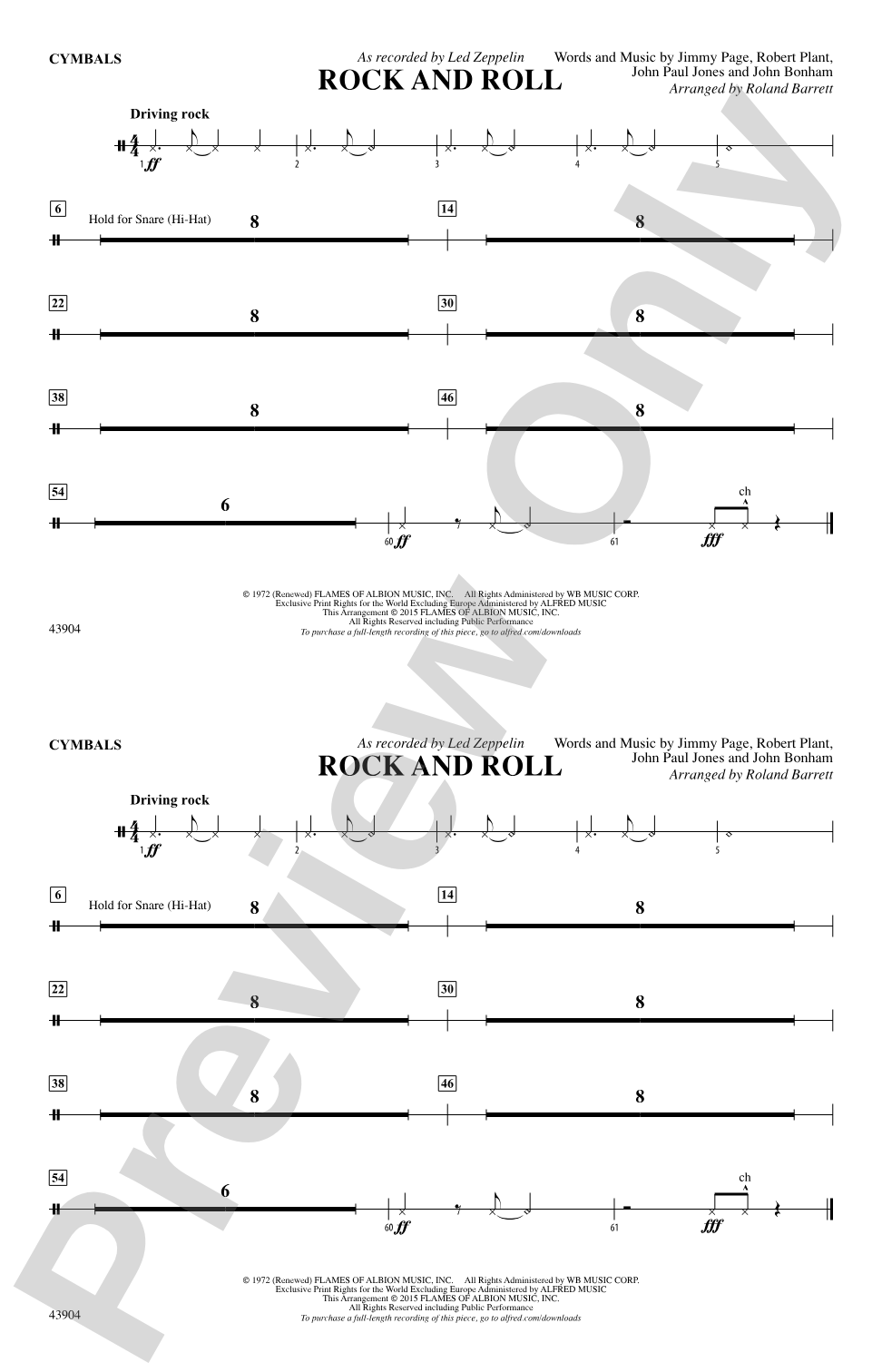 Rock and Roll: Cymbals