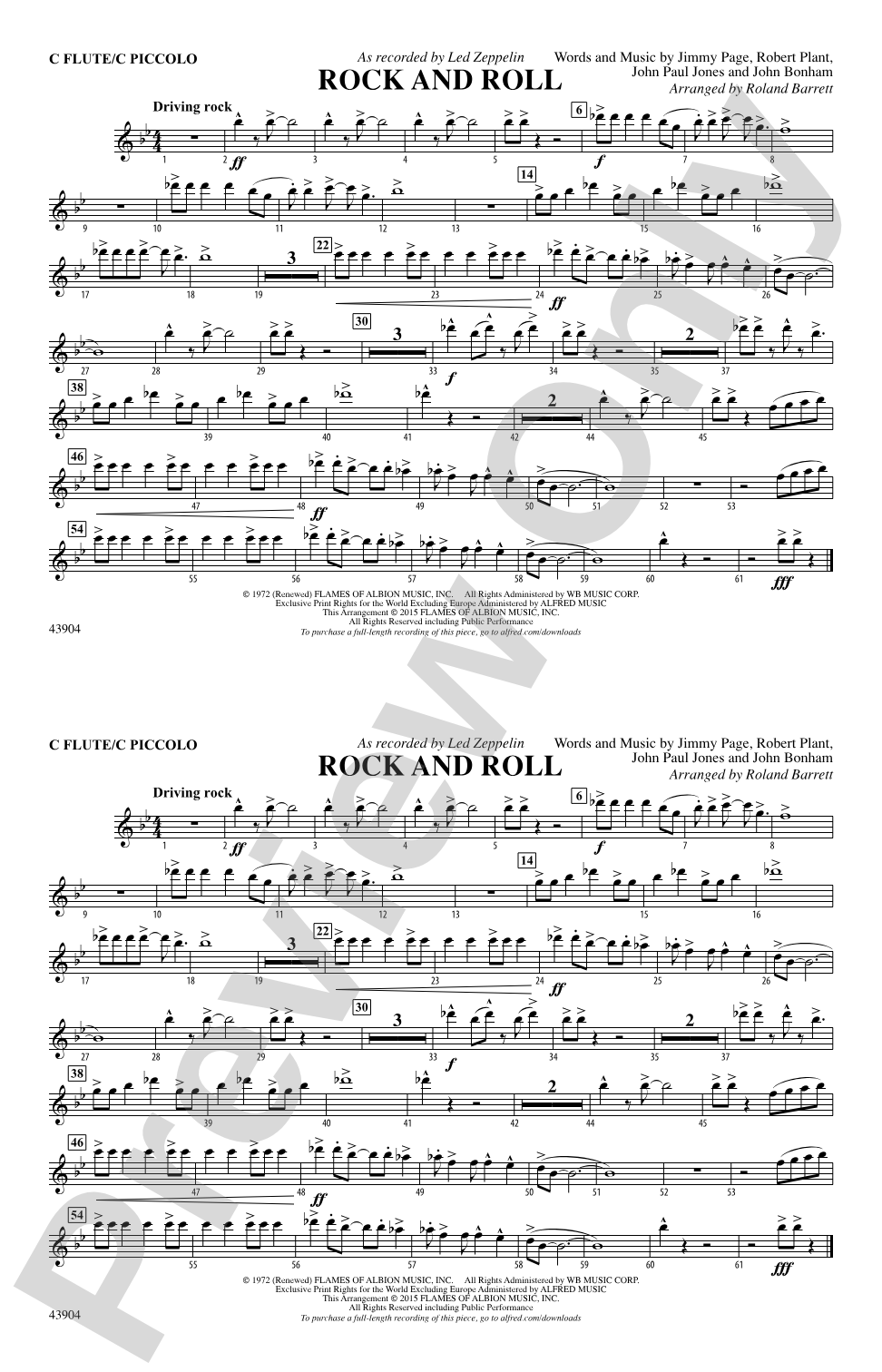 Rock and Roll: Flute