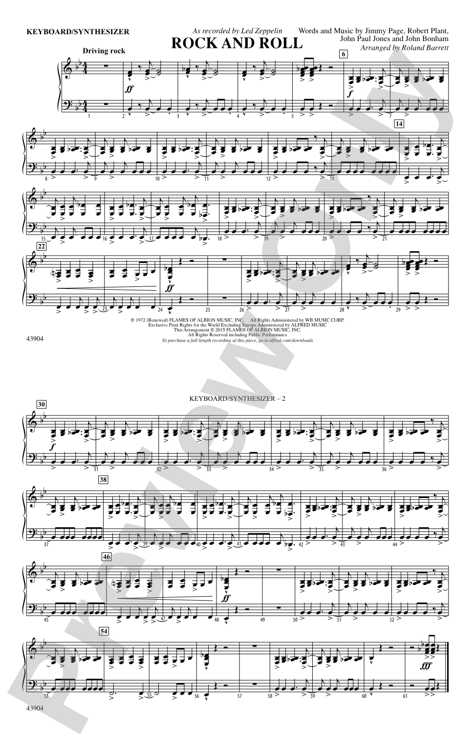 Rock and Roll: Piano Accompaniment
