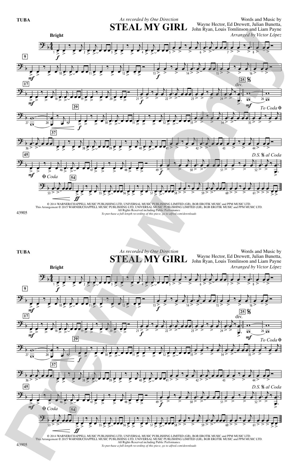 Steal My Girl: Tuba