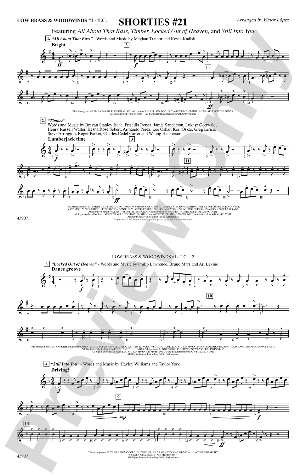Shorties #21: Low Brass & Woodwinds #1 - Treble Clef