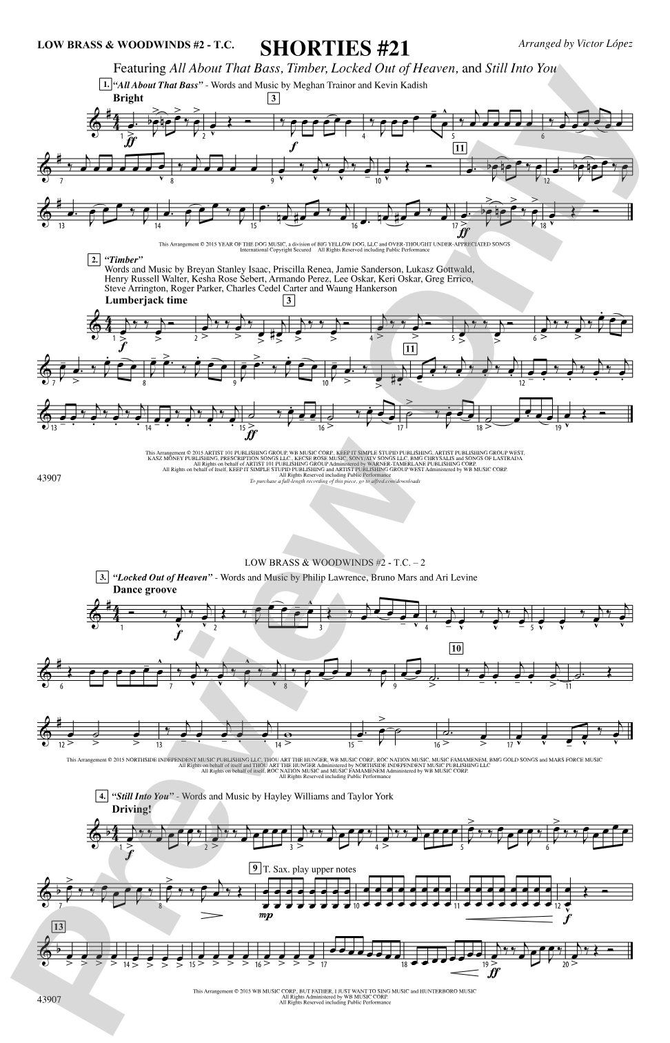 Shorties #21: Low Brass & Woodwinds #2 - Treble Clef