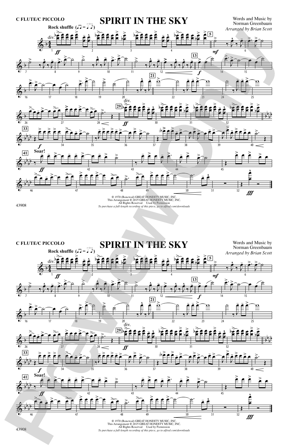 Spirit in the Sky (from Guardians of the Galaxy): Flute