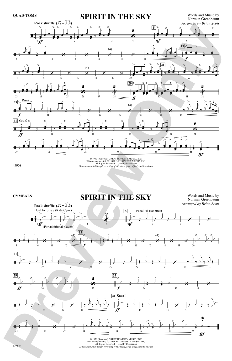 Spirit in the Sky (from Guardians of the Galaxy): Quad-Toms