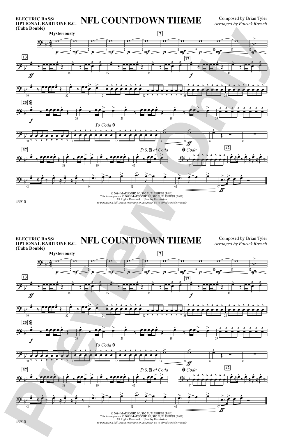 NFL Countdown Theme: Electric Bass