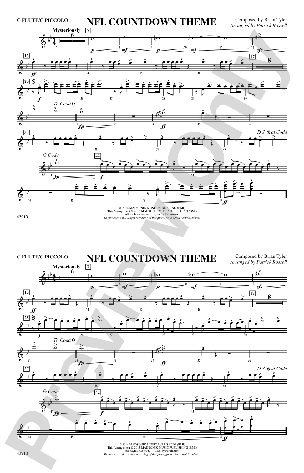 NFL Countdown Theme: Flute