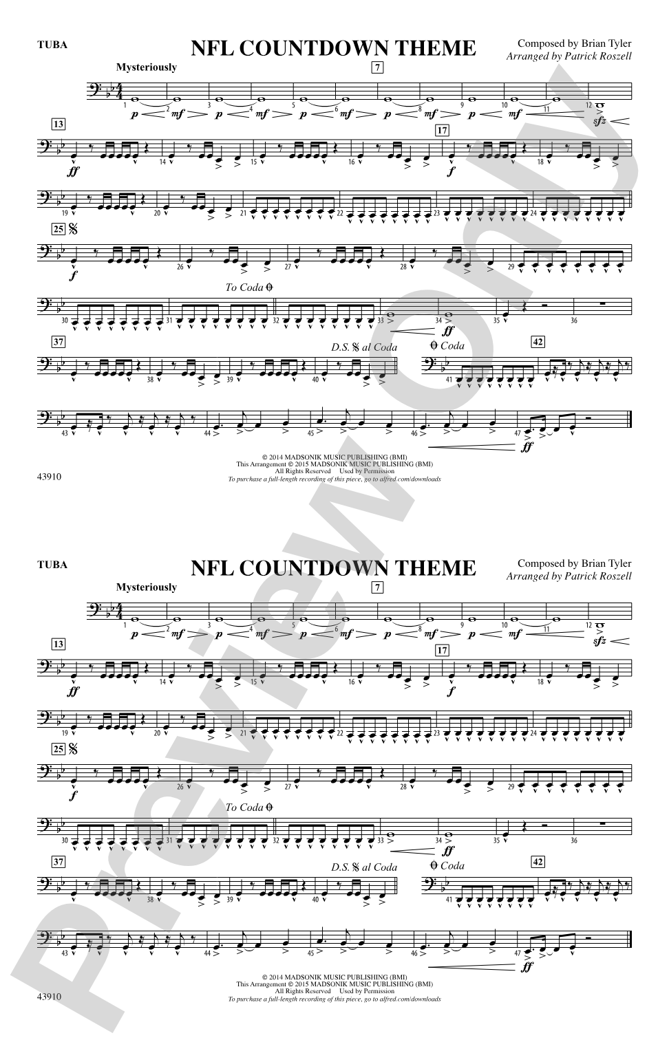 NFL Countdown Theme: Tuba