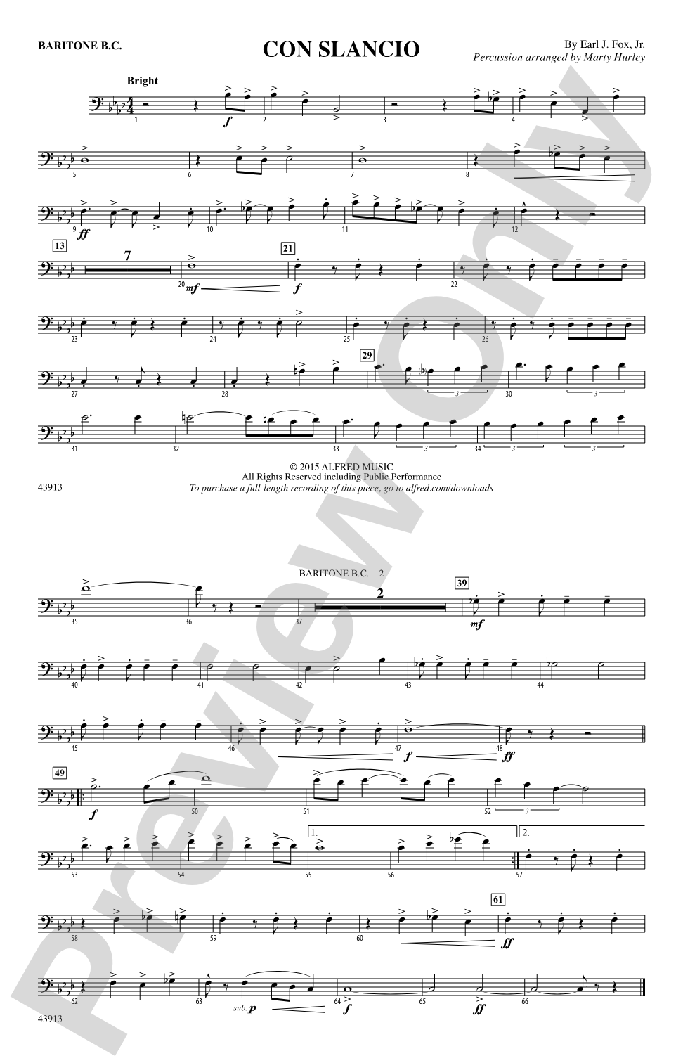 Con Slancio: Baritone B.C.