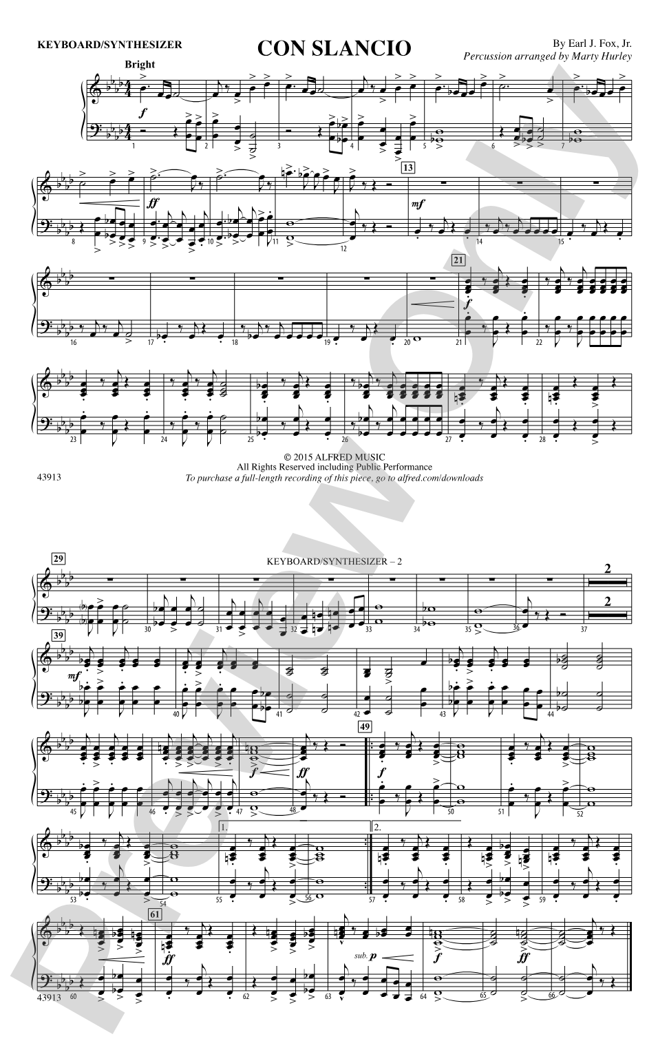 Con Slancio: Piano Accompaniment