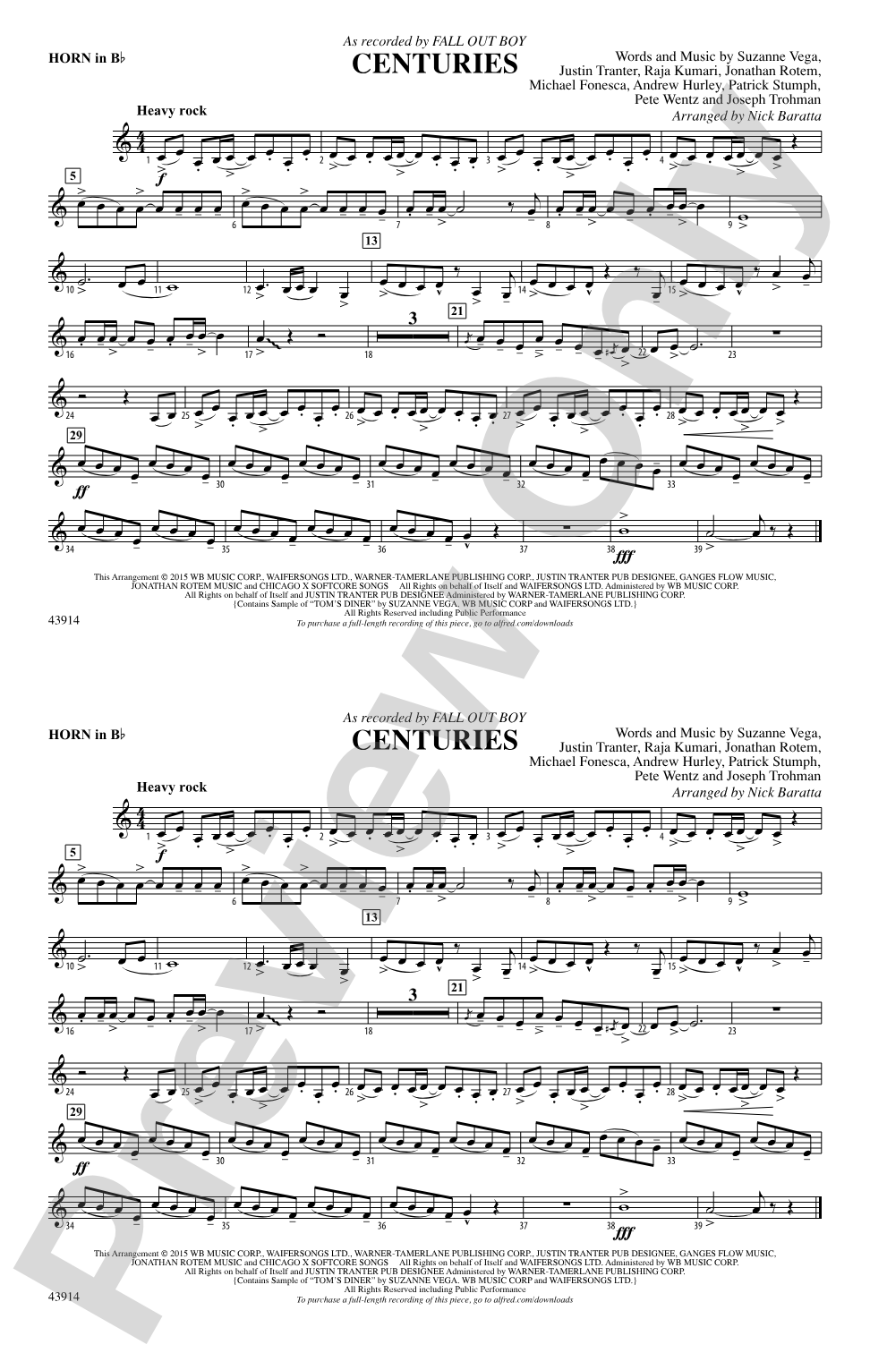 Centuries: Horn in B flat