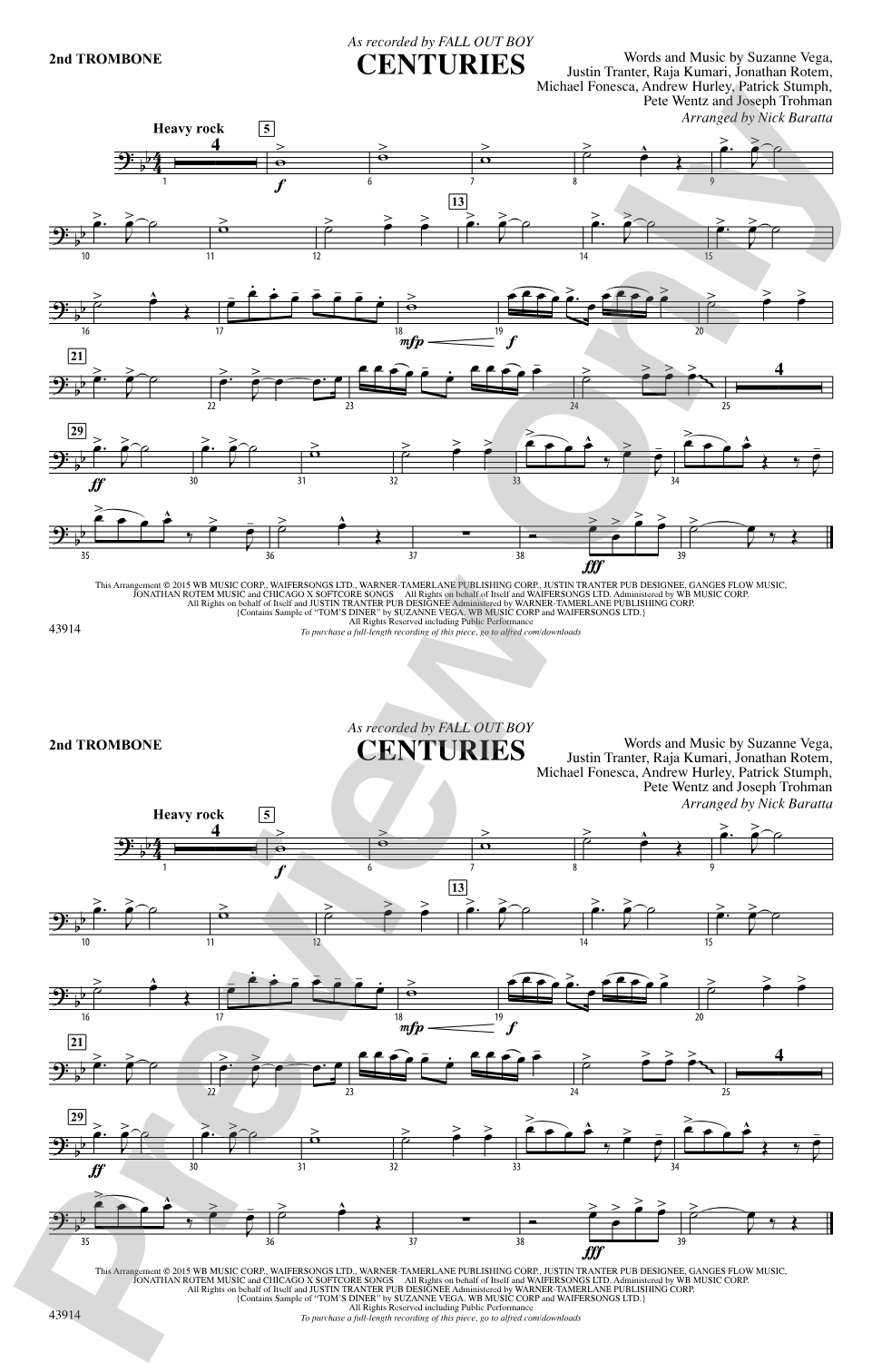 Centuries: 2nd Trombone