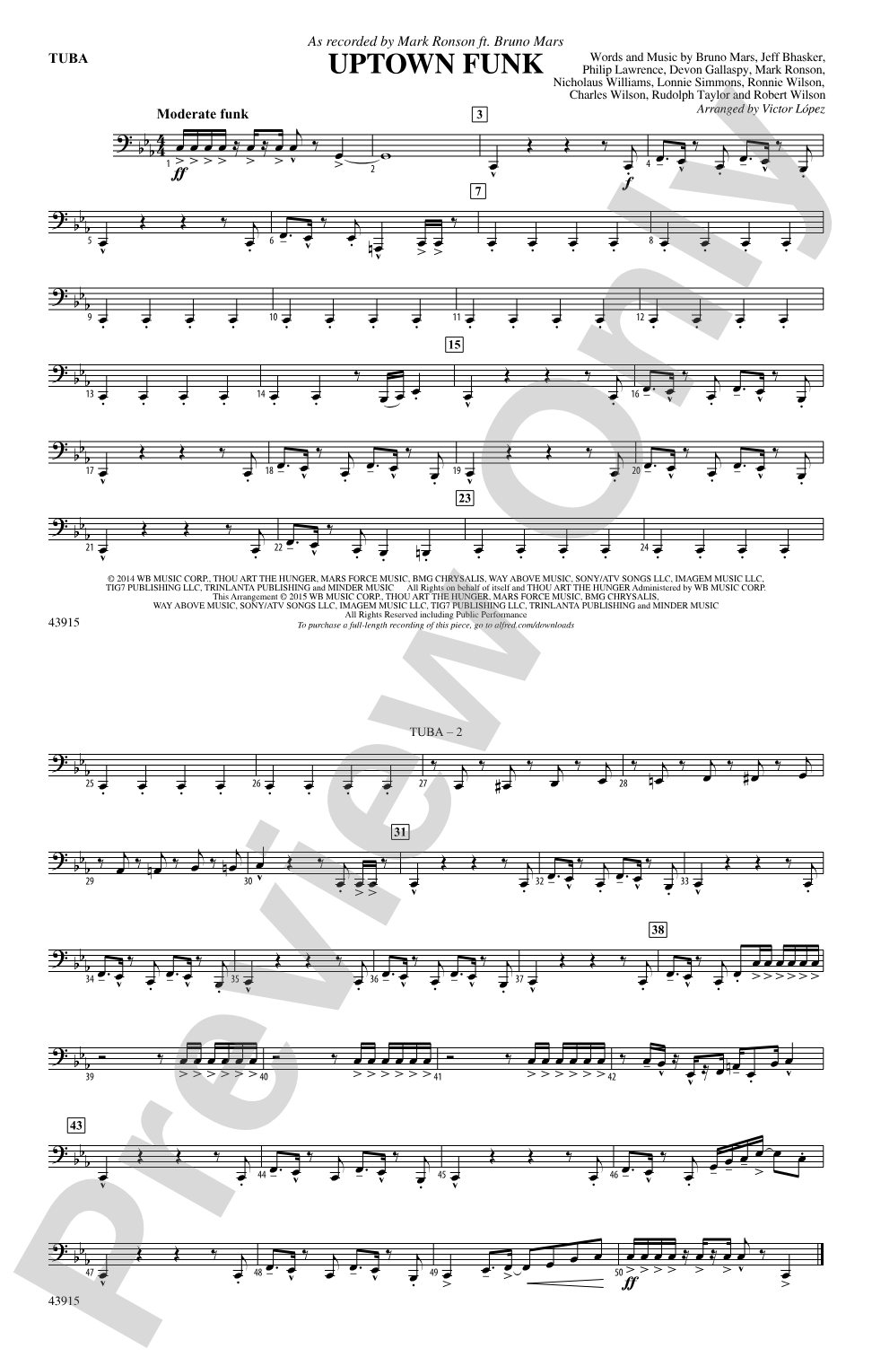 Uptown Funk: Tuba