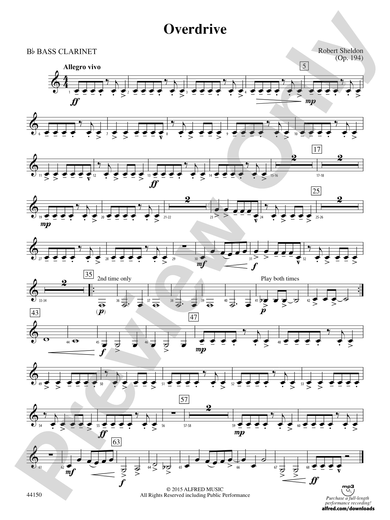 Overdrive: B-flat Bass Clarinet