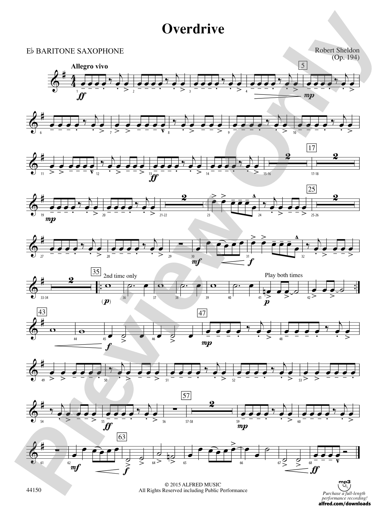 Overdrive: E-flat Baritone Saxophone