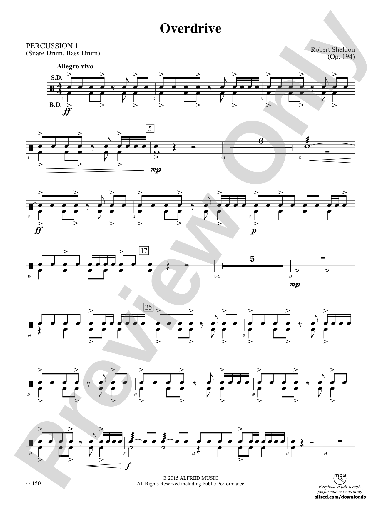 Overdrive: 1st Percussion