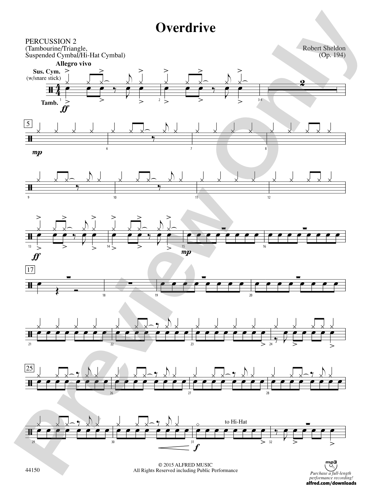 Overdrive: 2nd Percussion