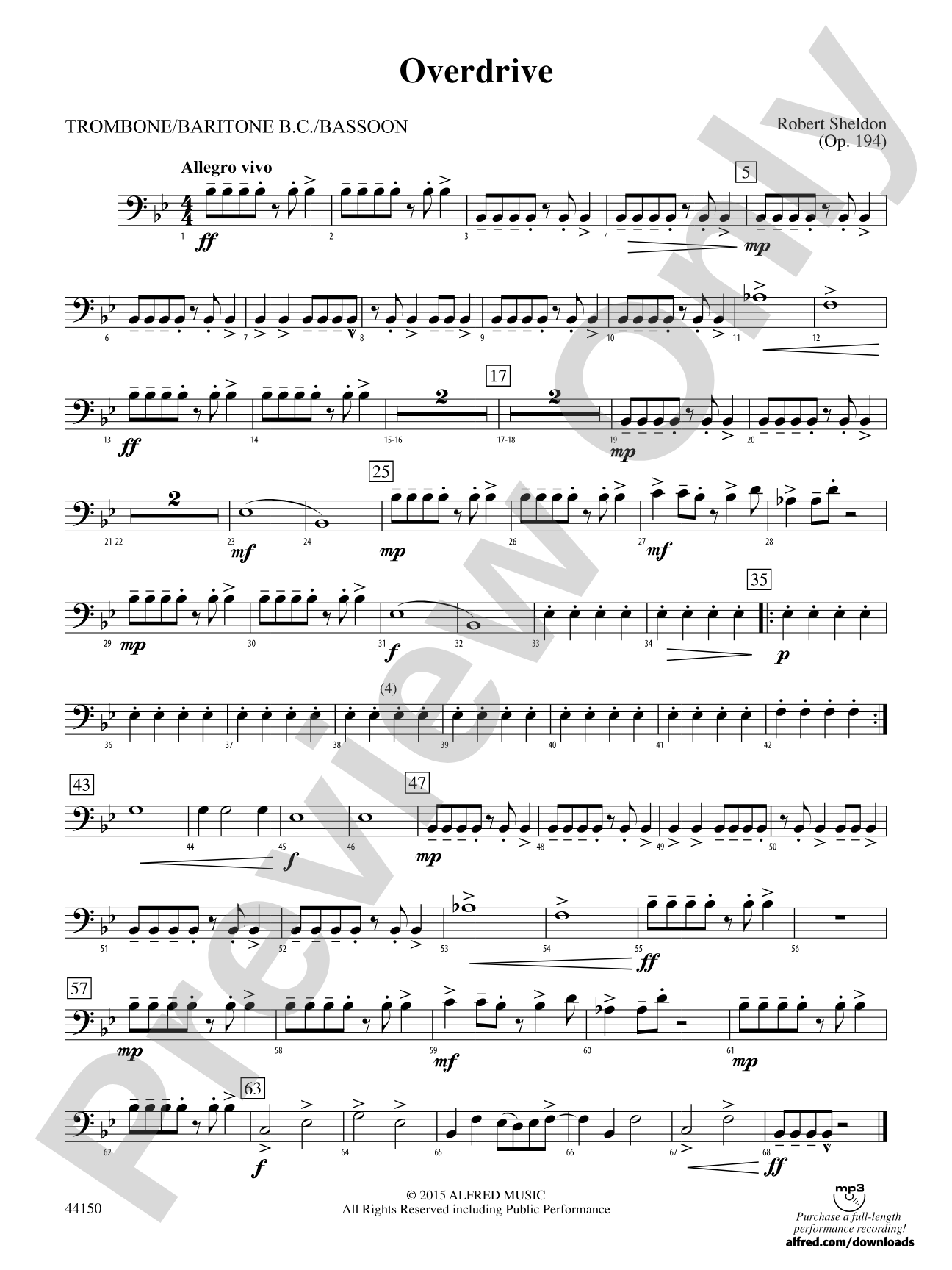 Overdrive: 1st Trombone