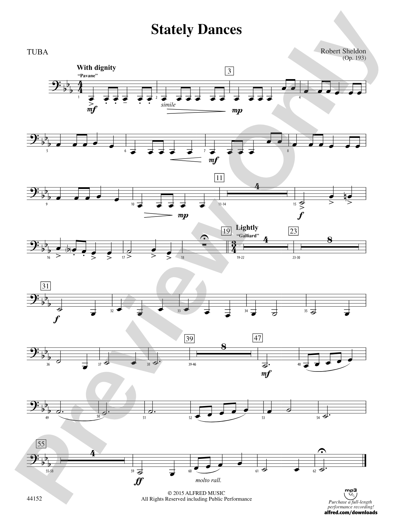 Stately Dances: Tuba