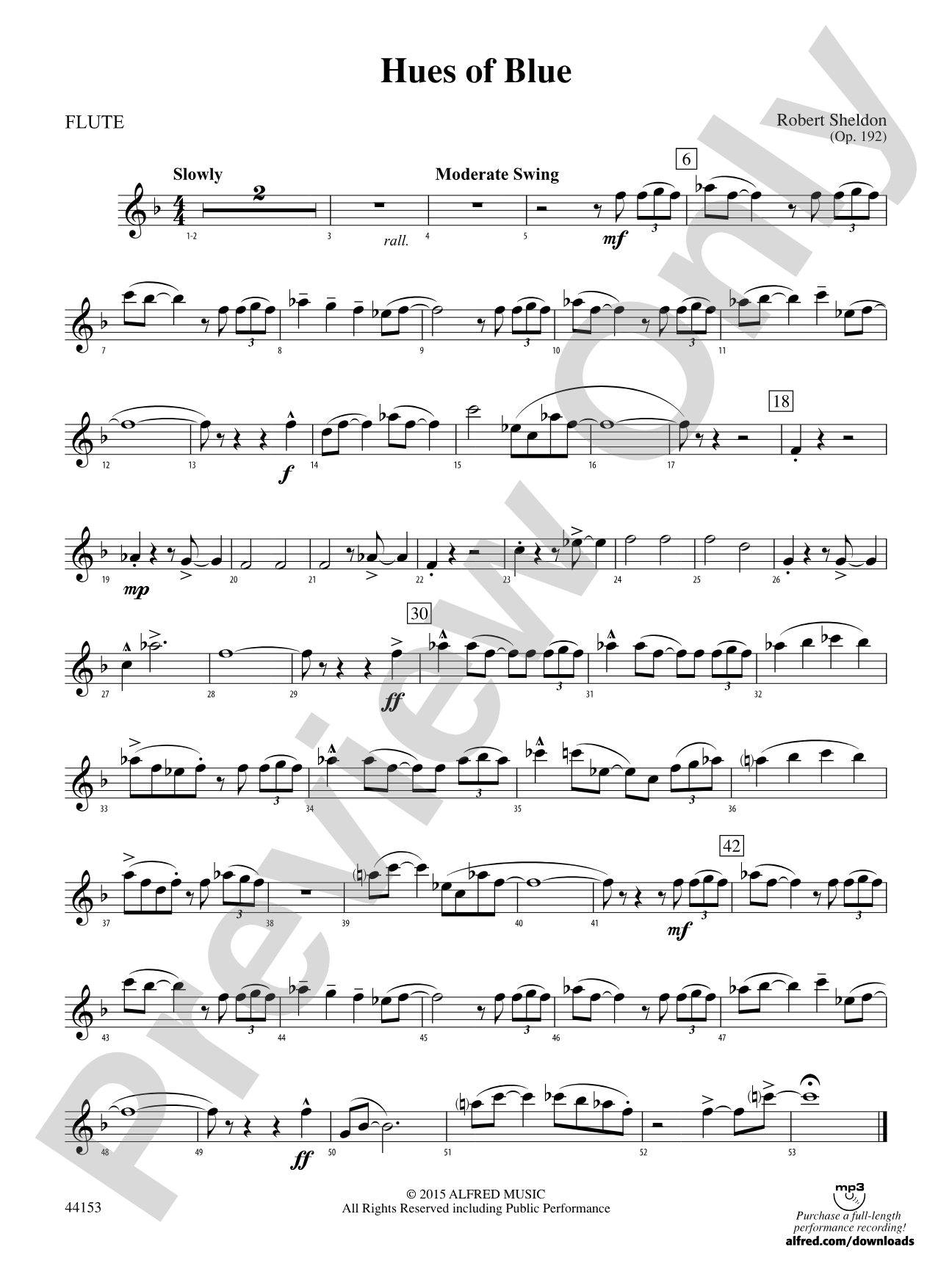 Hues of Blue: Flute