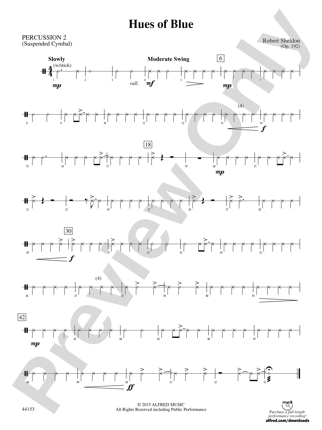 Hues of Blue: 2nd Percussion