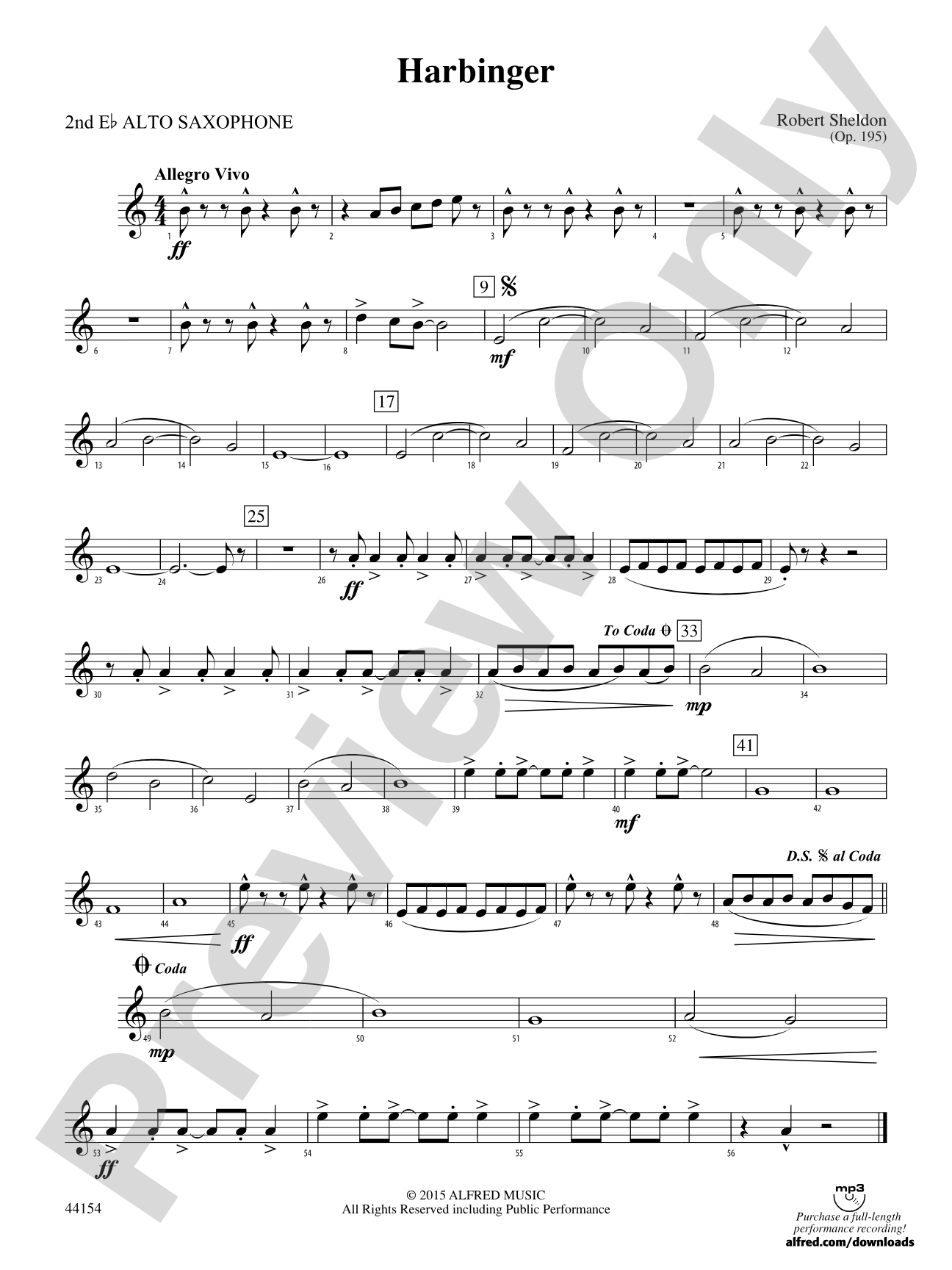Harbinger: 2nd E-flat Alto Saxophone